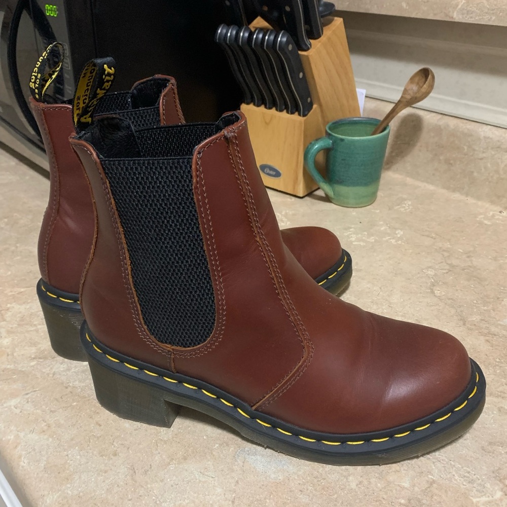 ✨ Brown Heeled Dr. Martens ✨